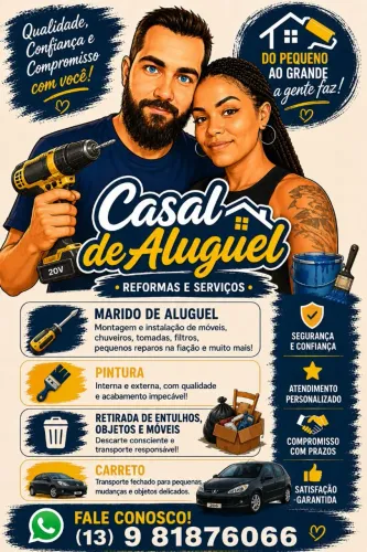 Marido de aluguel, cata treco, retirada de entulhos e muito mais!