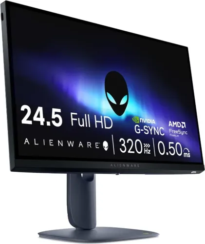 Monitor Gamer Alienware 25" Full HD (1920 x 1080), 320 Hz | IPS, Resposta de 0,5 ms