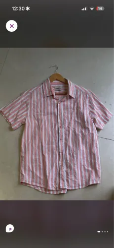 Camisa de linho listrada