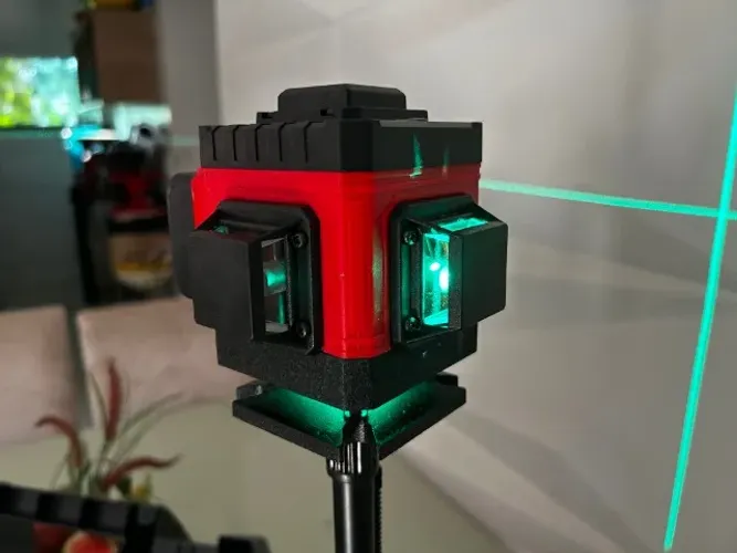 Nivel a laser 12 linhas 3d 2 baterias com tripé