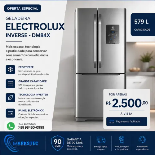 Geladeira Eletrolux - DM84X, 3 portas