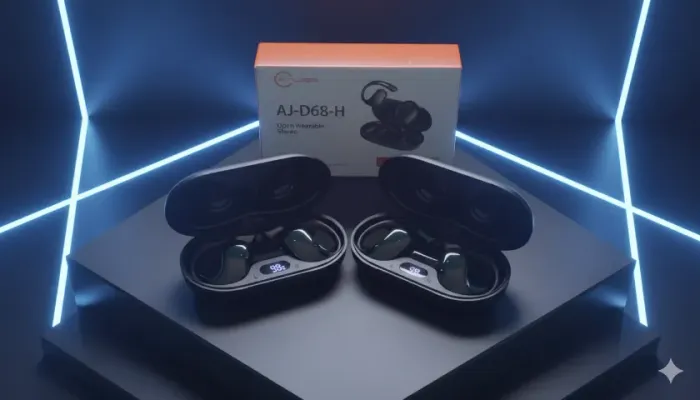 Fone Bluetooth AJ-D68-H com Display Digital - Som Premium + Entrega Grátis por R$80,00