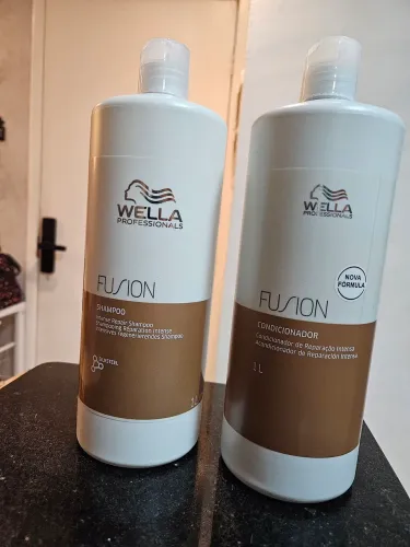 Kit Wella Professionals Fusion com Shampoo 1L + Condicionador 1L, ORIGINAL LACRADO