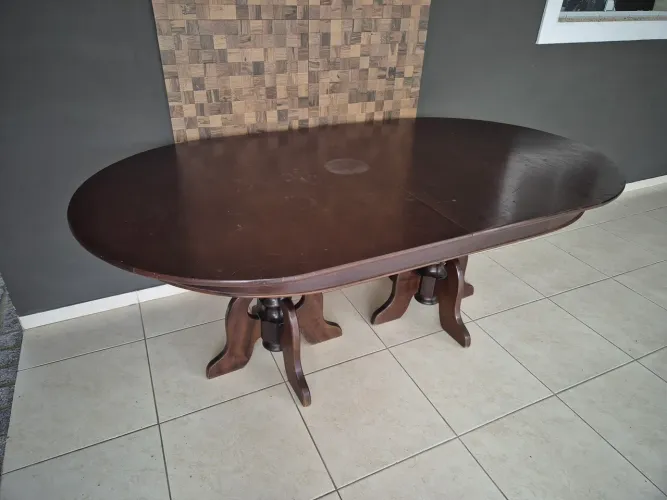 Mesa rústica madeira de lei grande