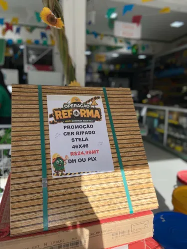 OFERTA! Cerâmica Ripado Stela 46x46 por apenas R$ 24,99/m².