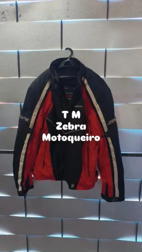 Roupas de motoqueiro Zebra