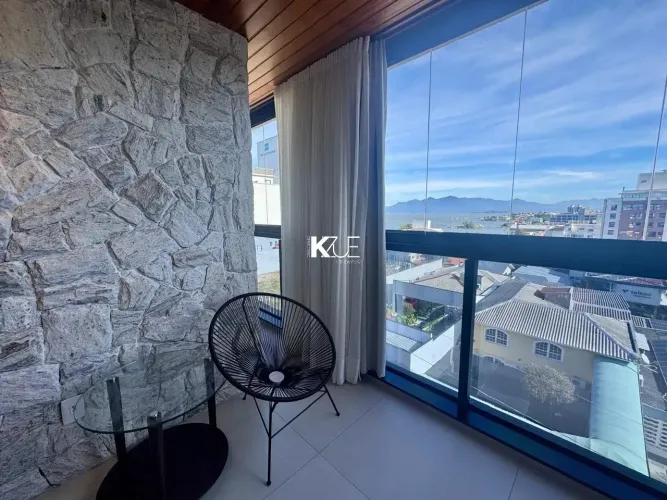 ICobertura com vista para o mar, 3 suítes e varanda gourmet em Coqueiros, Florianópolis