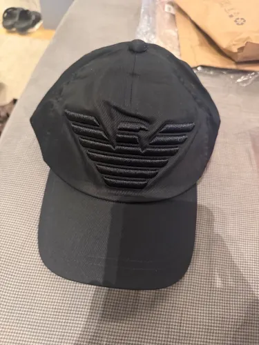 Boné Emporio Armani Original Preto Logo 3D - Novo com Etiqueta