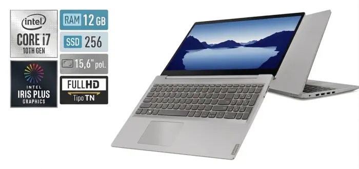 Lenovo IdeaPad Slim S145 Intel Core de 10th geração, com Intel Iris Plus Graph, 12GB RAM