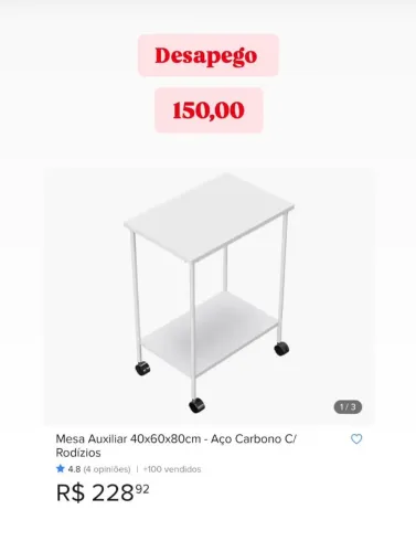 Carrinho de apoio
