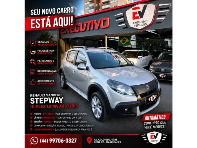Renault Sandero Stepway Hi-flex 1.6 16V 5P Aut. 2013