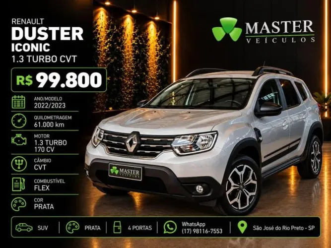 Renault Duster Iconic 1.3 TB 16V Flex Aut. 2023