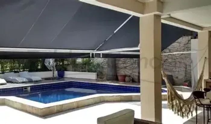 toldo cortina em lona pvc.