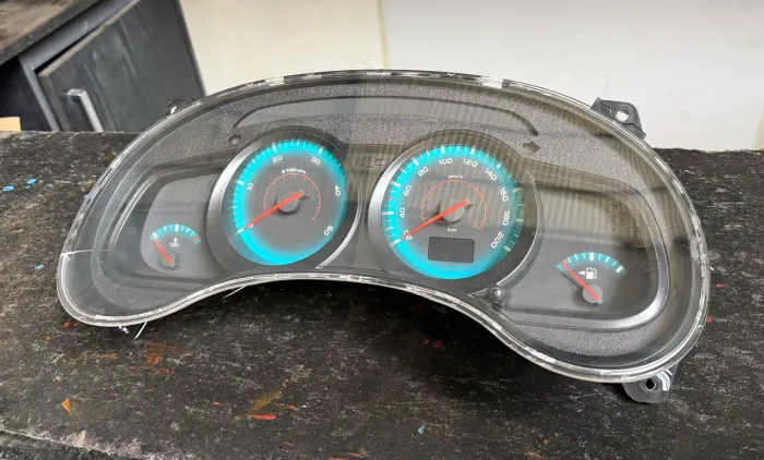 Painel de instrumento s10 2.8 diesel fundo azul
