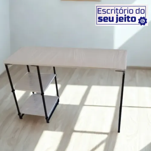 Escrivaninha 1,1m NOVA Mesa Multiuso Industrial para Computador Notebook Escritório Birô