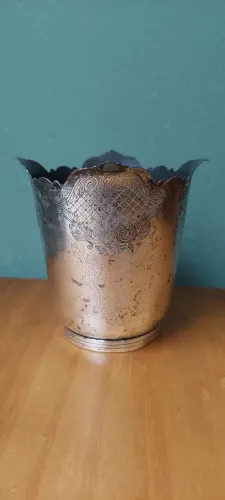 Antigo Vaso Prata Régia 90