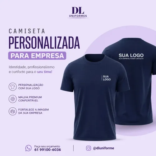 Camiseta Personalizada para Empresas | Uniforme Profissional com Logo