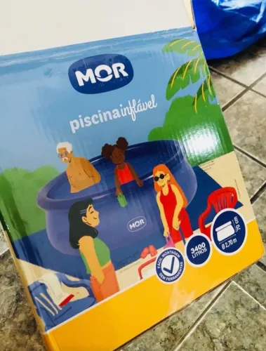 Vendo piscina de 3400 litros nova usada apenas 1 vez