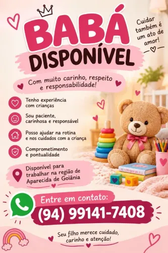 Babá disponível