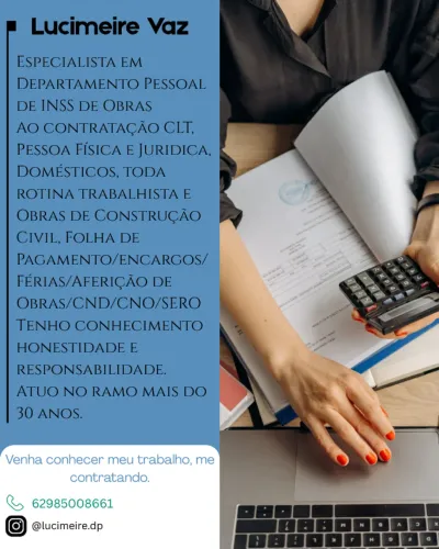 Regularizacao INSS Obras e Departamento Pessoal