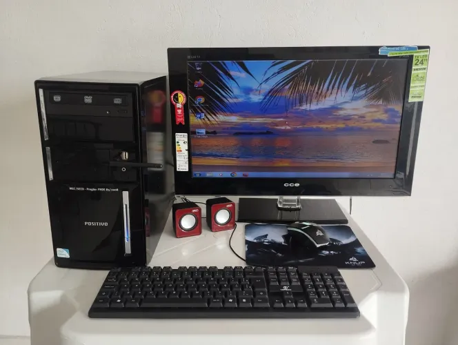 Pc completo i3 4gb 750 tv24 wi-fi