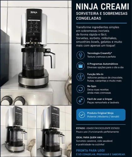Sorveteira Ninja Creami Original - Excelente Estado