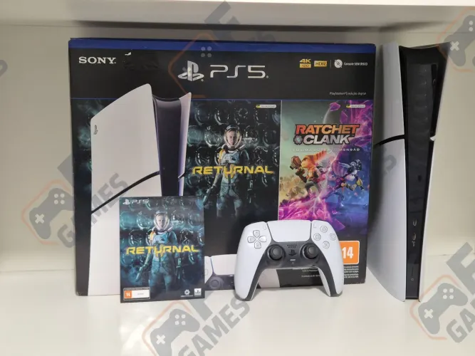 PS5 | Playstation 5 Slim 1TB Digital Seminovo + Garantia | Aceito Cartão!!!