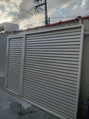 Portão social e de garagem 