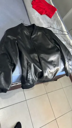 Jaqueta de couro tam M