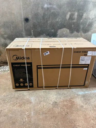 Freezer midea duas tampas 508 litros na caixa