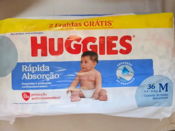 Fralda huggies m 36 