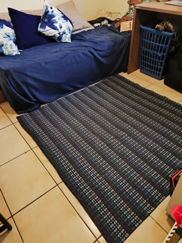 Tapete 1.5x1.5 azul