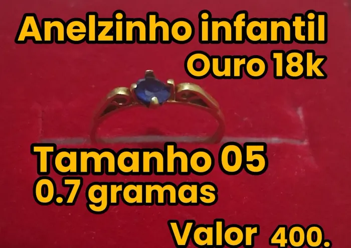 Anelzinho infantil