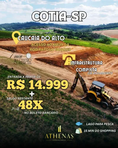 Terrenos Plainos - Cotia - SP (Caucaia do Alto)
