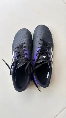 Chuteira Adidas Futsal Infantil Preta/Roxa - Tam. 36