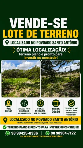 VENDO LOTE NA MELHOR REGIÃO DE BARREIRINHAS