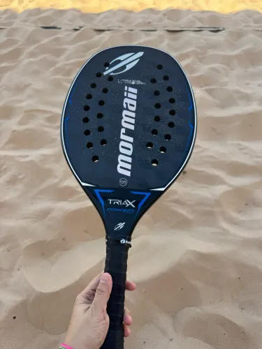     Raquete Beach Tennis Mormaii Triax Concept 24K + Capa