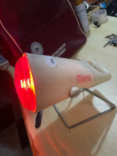 Lâmpada Vermelho Infraphil Philips para contusão fisioterapia