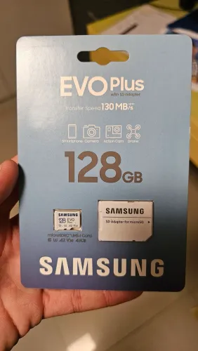 Cartão de memória 128Gb Samsung Evo plus