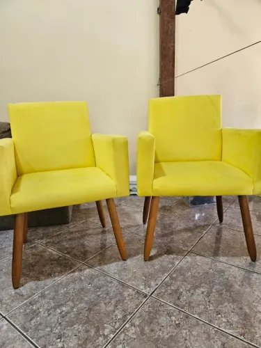 Kit 2 Poltronas Amarelas