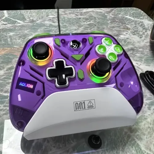 Controle AOLION AL-K10 Elite Hall Effect *1.000hz* + Doc Carregamento, RGB Gamepad sem fio