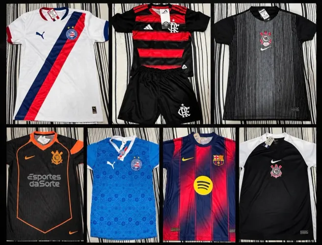 CAMISAS DE TIME NA PROMOÇÃO
