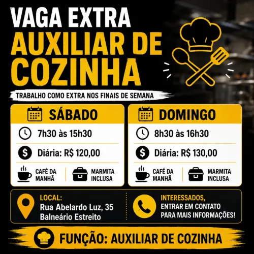 Auxiliar de cozinha