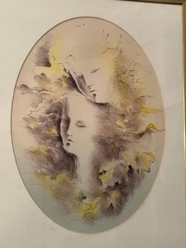 Litografia de Celina Lima Verde de Carvalho - Plenitude