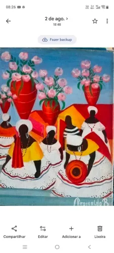 Tela Óleo Pintor Baiano Reginaldo B