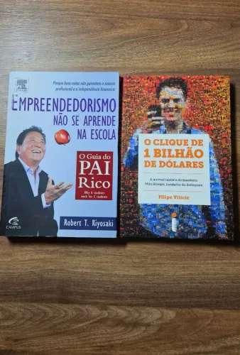 Combo 2 livros: Empreendedorismo não se aprende na escola + O clique de 1bilhão de dolares