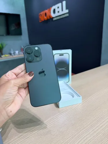 IPhone 14 Pro 128GB Preto Seminovo Garantia de Loja Bem Conservado