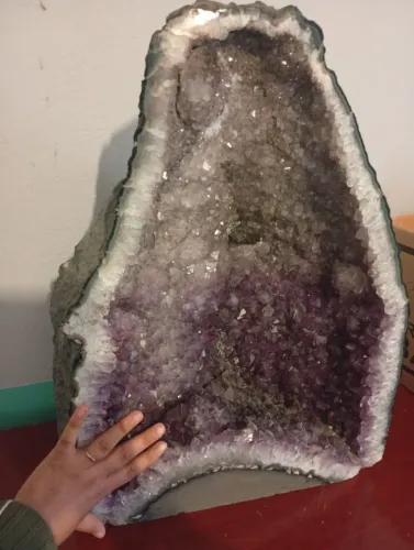 Capela Geodo grande de ametista para decoração