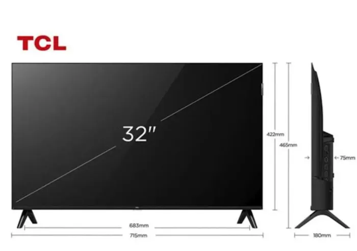 Tv 32 polegadas marca TCL Android LED FHD TV