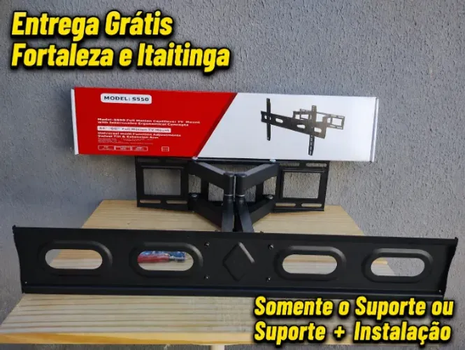 Suporte Articulado para TV de 40 a 80(Faço Instalação)*